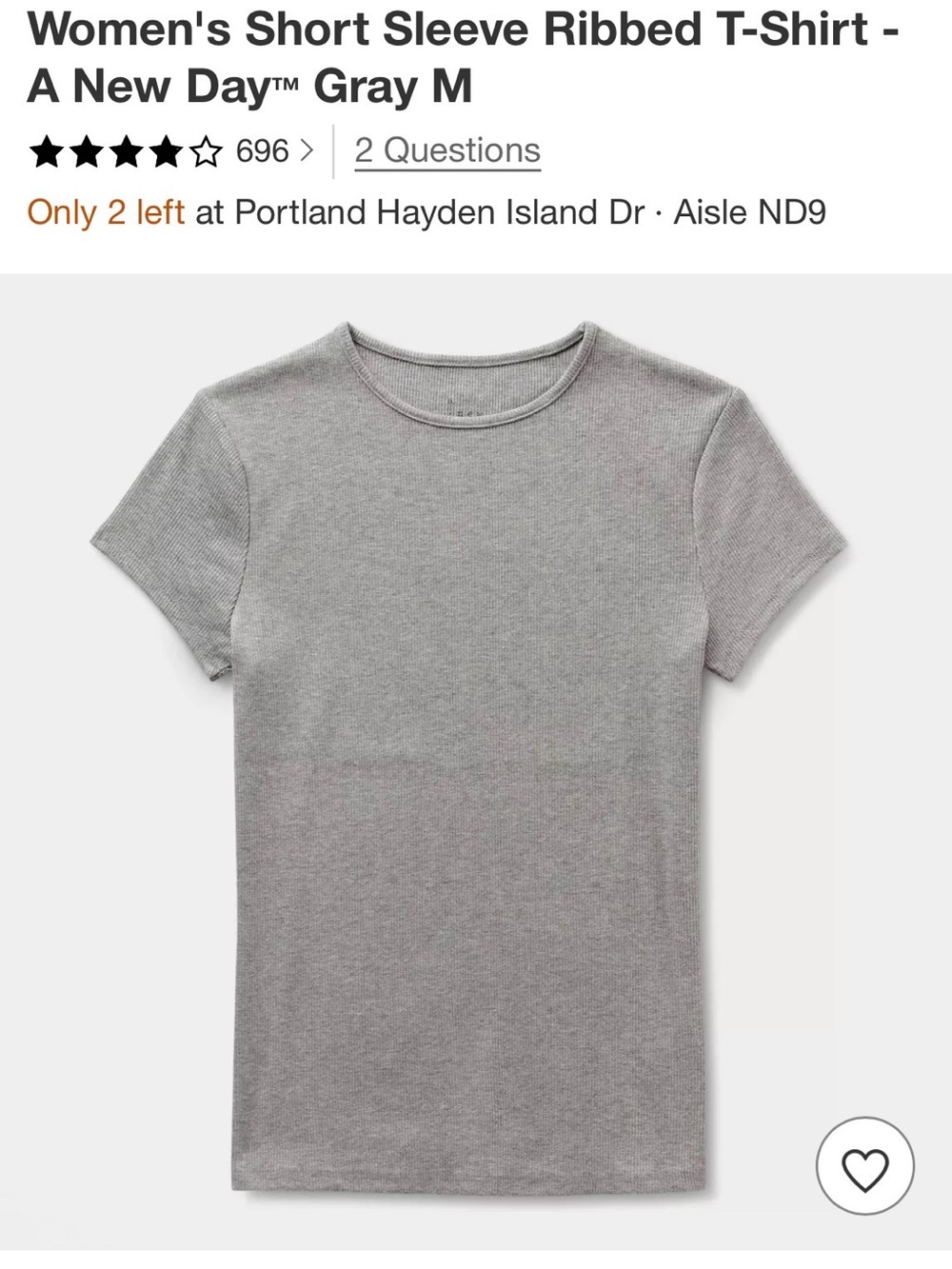 a new day Gray Ribbed Short Sleeve Tee - Kids